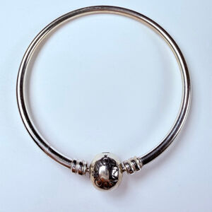 Pandora Sterling Silver 925 Bead Ball Moments Bangle Bracelet BT9739